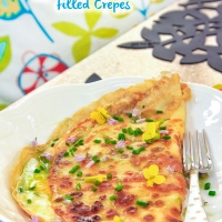 Egg and Cheese Filled Crepes
