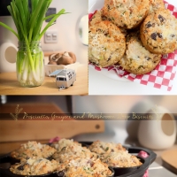 Gruyere, Prosciutto and Green Onion Drop Biscuits