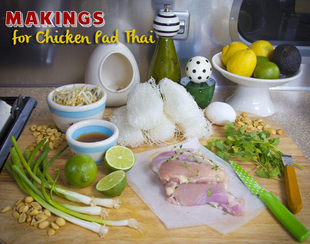 makings for chicken pad thai