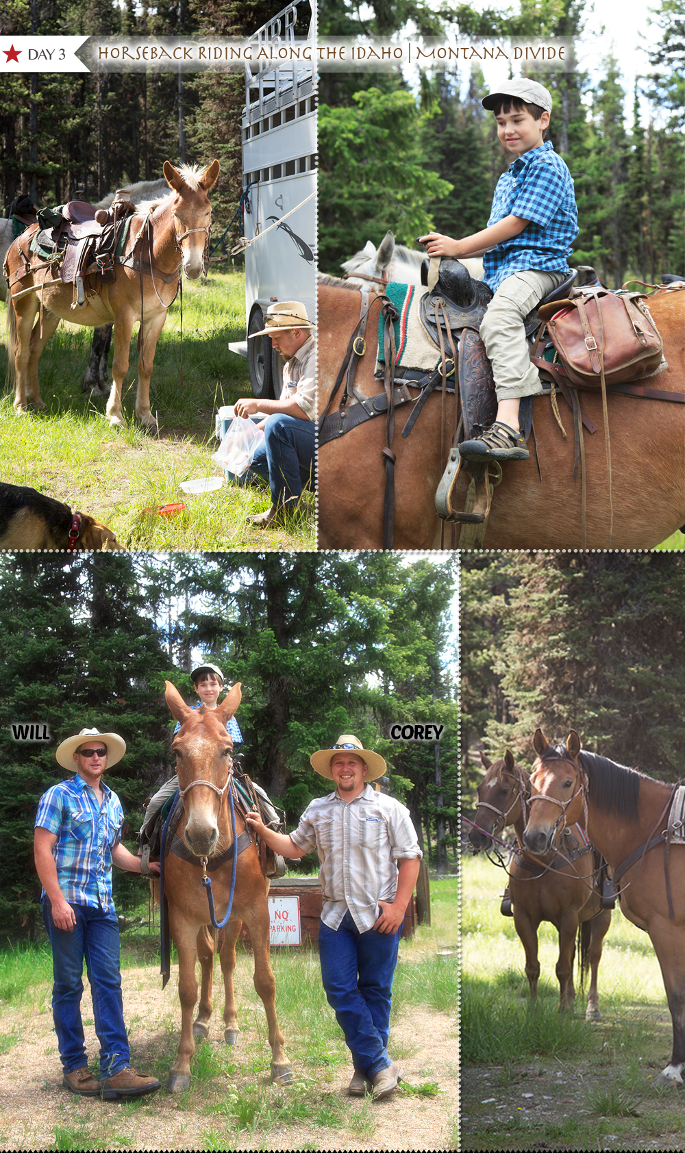 Horseback riding along the Idaho Montana Divide with Storm Creek Outfitters