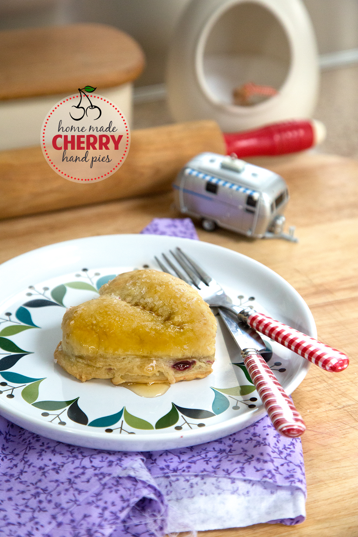 cherry hand pies in the Airstream kitchen via J5MM.com