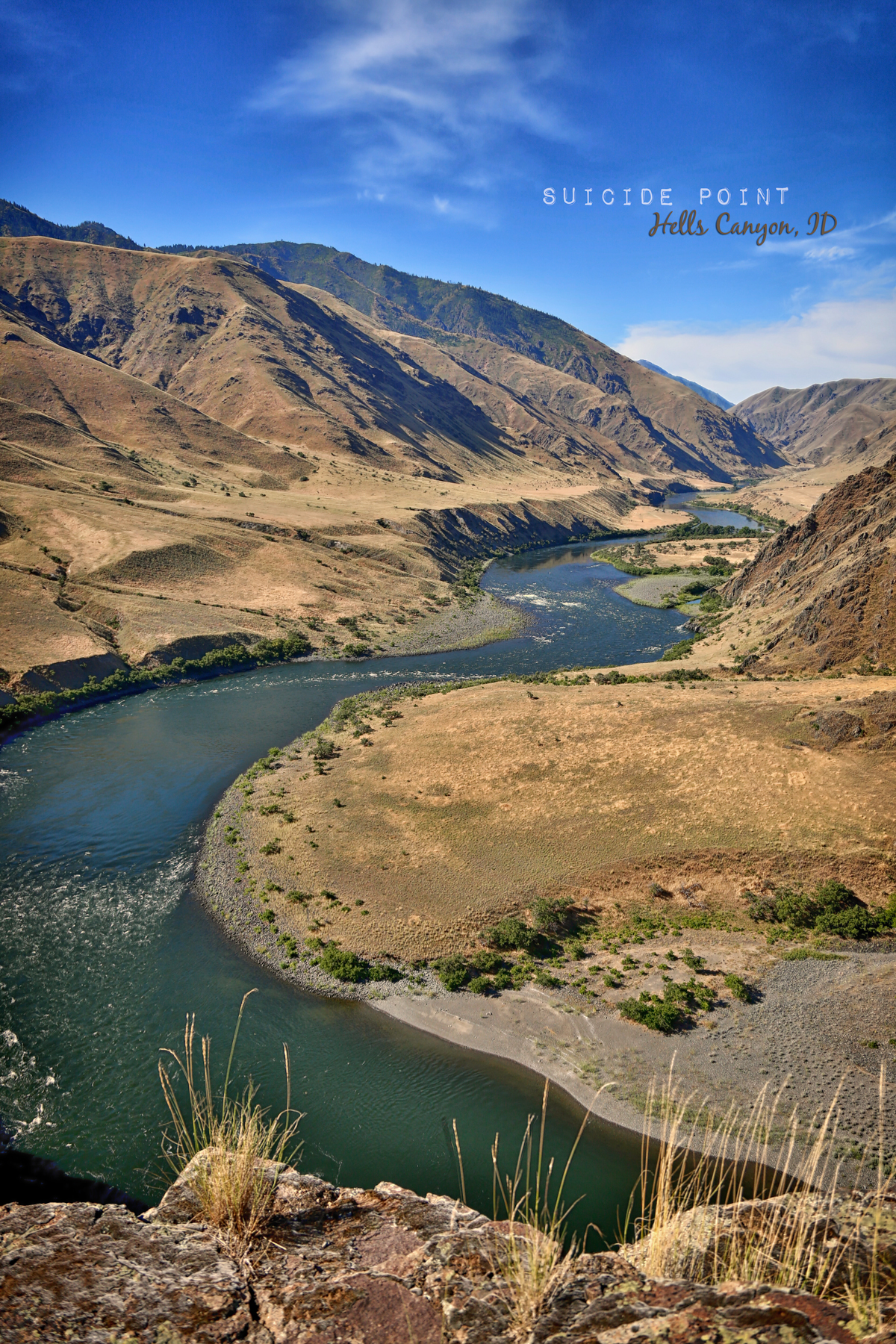 Standing ontop of Suicide Point in Hells Canyon, ID via J5MM.com