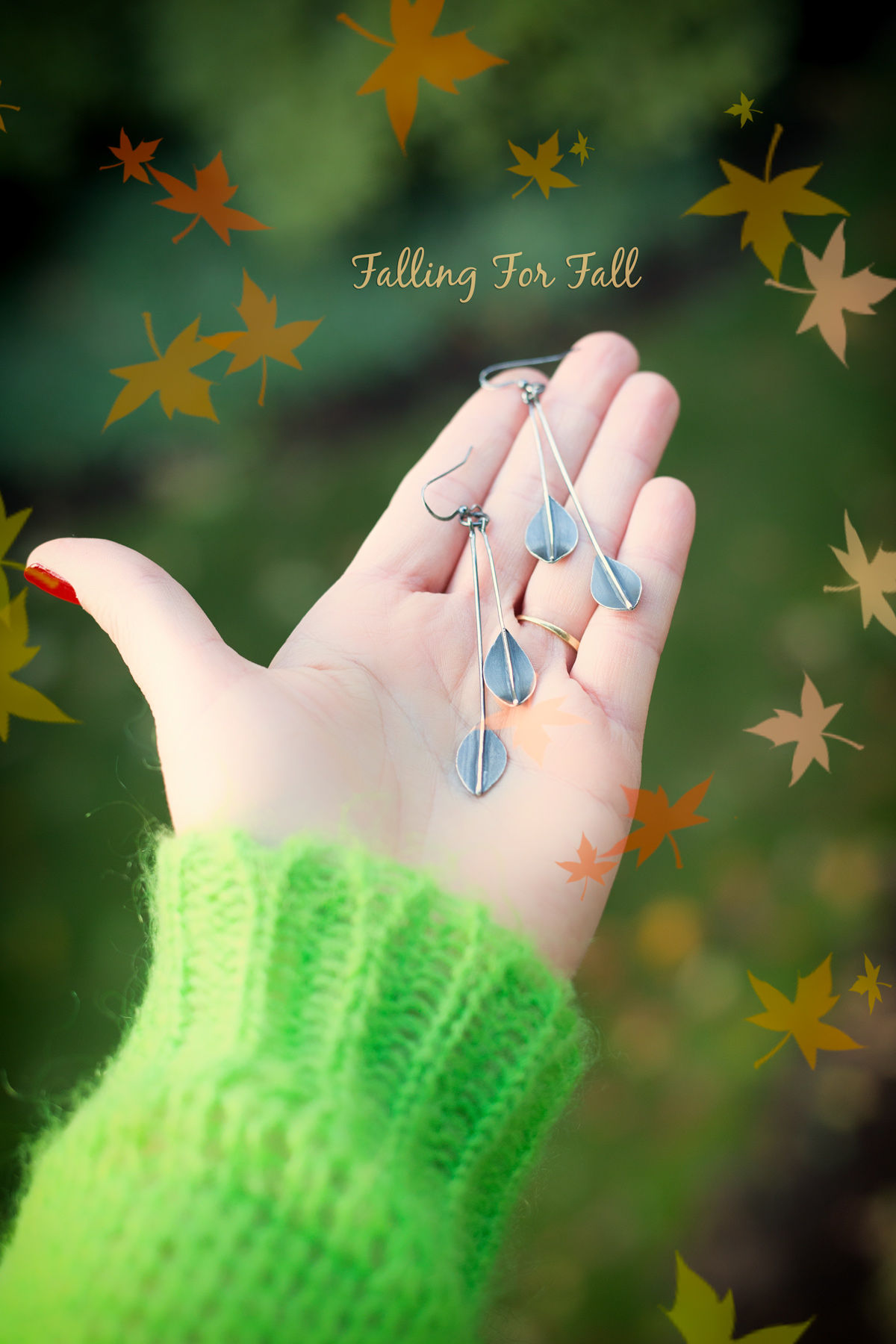 Falling For Fall // Silversmithed Earrings via J5MM.com