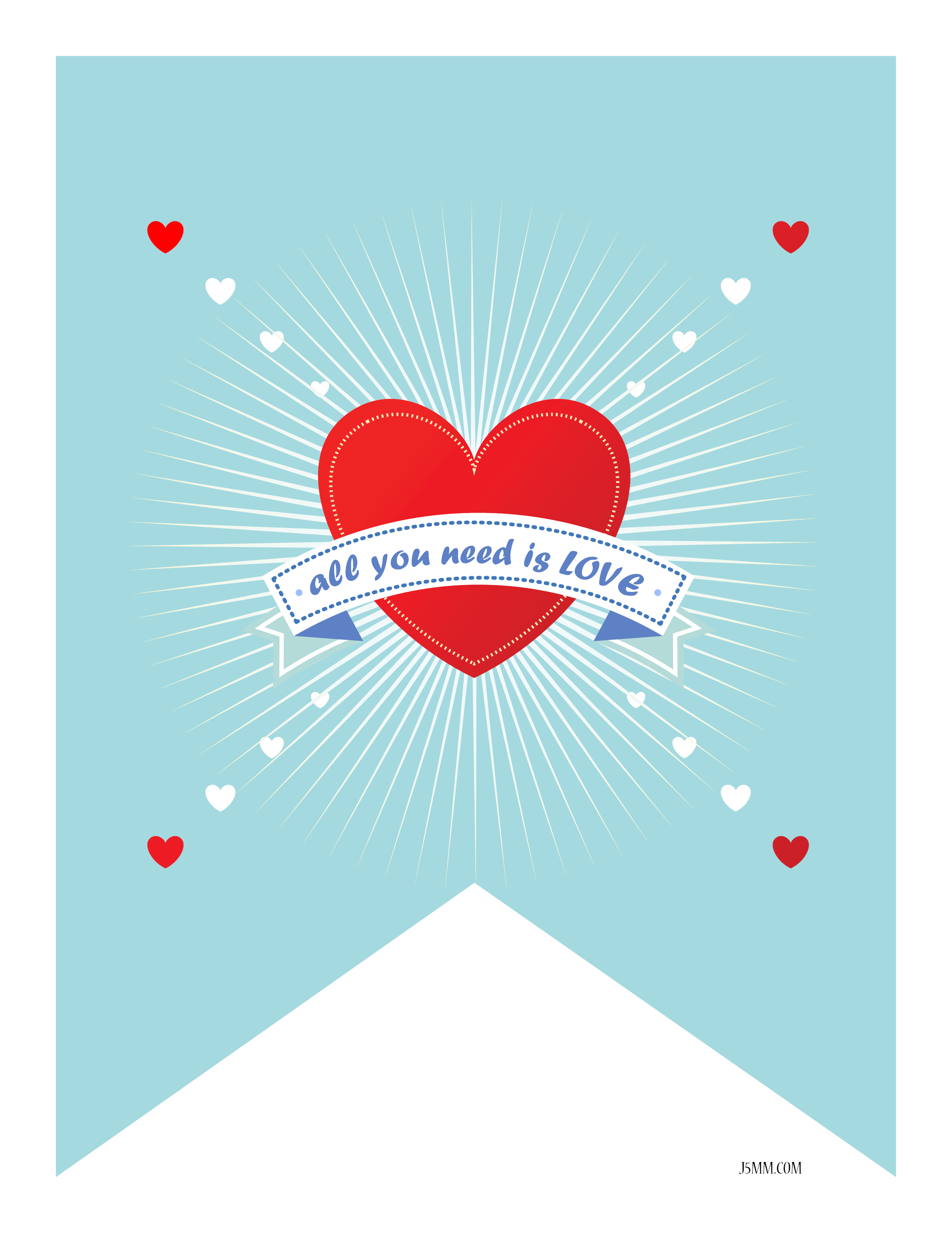 All You Need Is Love // Valentines Day RV Decor via J5MM.com